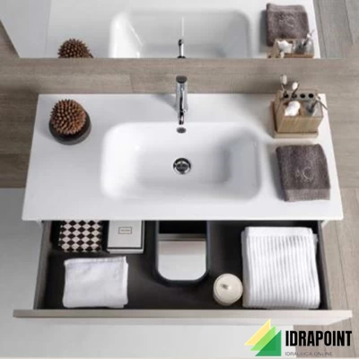 MOBILE NOBU BIANCO 100X46 CM 2 CASS. LAVABO CERAMICA