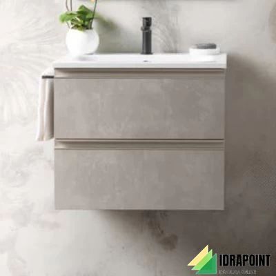 MOBILE NOBU GRIGIO 80X46 CM 2 CASS. LAVABO CERAMICA