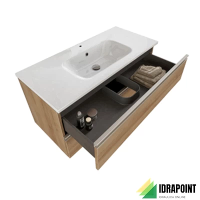 MOBILE NOBU ROVERE 80X46 CM 2 CASS. LAVABO CERAMICA