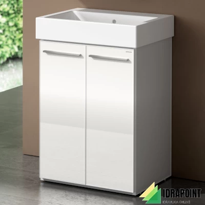 MOBILE/LAVATOIO CERAMICA OUTDOOR 50X63X94,5 CM BIANCO LUCIDO