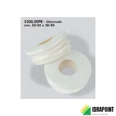 MORSETTO GOMMA WC UNIVERSALE 50/60X28X40 MM