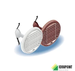 GRIGLIA AEREAZIONE TONDA Ø 160 MM BIANCA