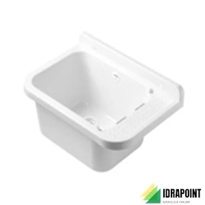 PILOZZO A MURO IN POLIPROPILENE 50X35X21 CM. CON SIFONE