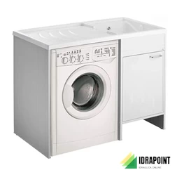 KIT LAVATOIO CON MOBILE COPRILAVATRICE REVERSIBILE 109X60 CM