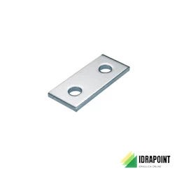 PIASTRINA CONGIUNZIONE 2 FORI PER PROFILATO 41X41 MM