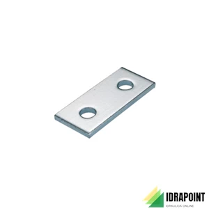 PIASTRINA CONGIUNZIONE 2 FORI PER PROFILATO 41X41 MM