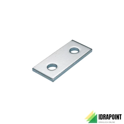 PIASTRINA CONGIUNZIONE 2 FORI PER PROFILATO 41X41 MM