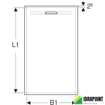 PIATTO DOCCIA GEBERIT SESTRA IN PIETRA BIANCO