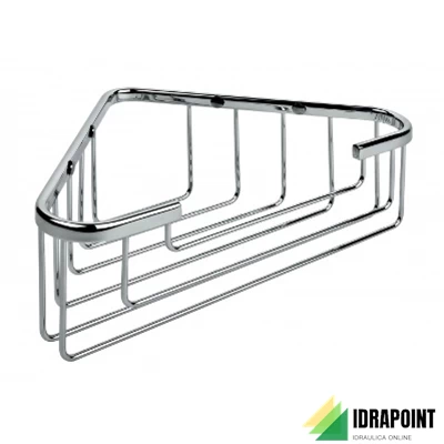 PORTA OGGETTI ANGOLARE VASCA/DOCCIA CROMO - SERIE BASIC