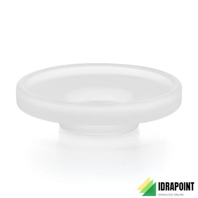 PORTASAPONE IN VETRO ACIDATO SERIE DUEMILA