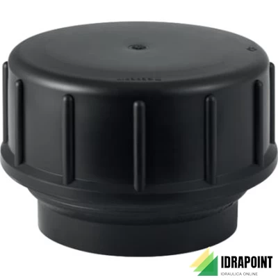 RACCORDO A VITE CON TAPPO IN PE - Ø 90 MM