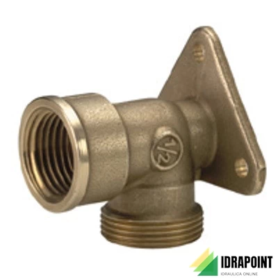 RACCORDO CURVO CON ZANCA E FILETTO F. - Ø 1/2