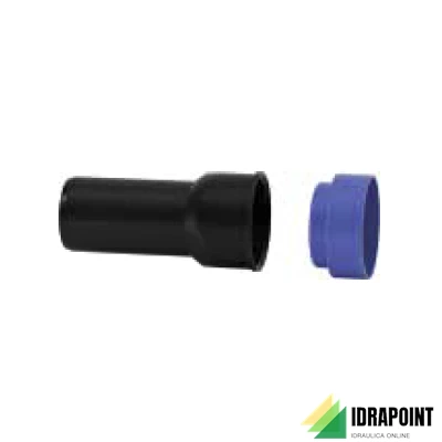 RACCORDO DRITTO CON TAPPO BLACKFIRE Ø 40/50,0 MM