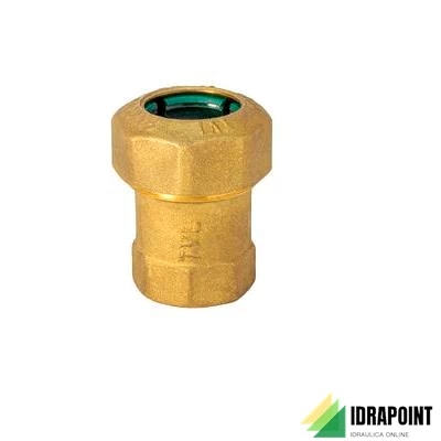 RACCORDO IN OTTONE PER TUBO PE ATTACCO F Ø 1.1/4