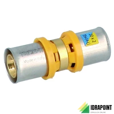RACCORDO MULTISTRATO DIRITTO DOPPIO TRIDENT Ø 40X40 MM