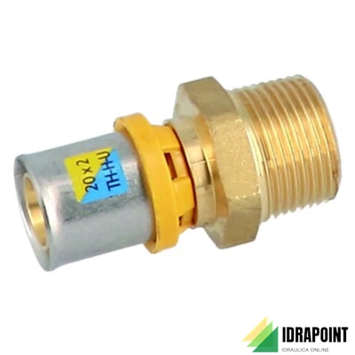 RACCORDO MULTISTRATO DIRITTO MASCHIO TRIDENT Ø 1