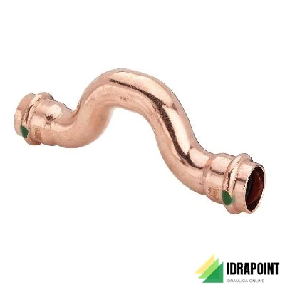 RACCORDO SORPASSO 2428 IN RAME X ACQUA Ø 22 F/F