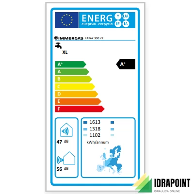 RAPAX SCALDACQUA POMPA CALORE 300 V3 A BASAMENTO