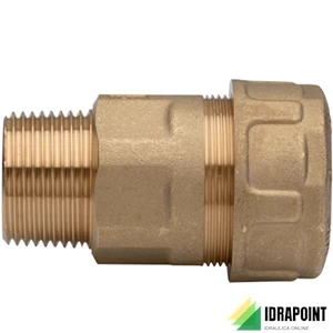 RACCORDO OTTONE PER TUBO DI FERRO - Ø 3/8