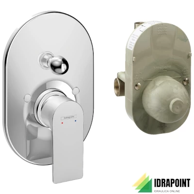 REBRIS E SET MISCELATORE VASCA DA INCASSO CON DEVIATORE