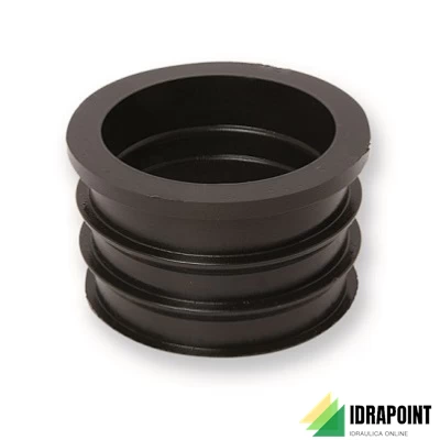 RIDUZIONE IN GOMMA NERA PER RACCORDO TUBI  Ø 110X90 MM