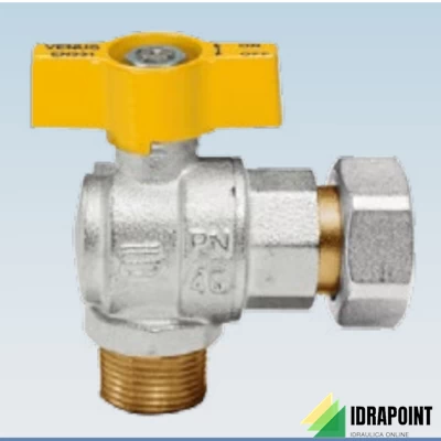RUBINETTO A SFERA GAS SQUADRA Ø 1/2