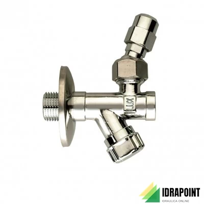 RUBINETTO A SQUADRA CON FILTRO SNODO-DADO BASSO Ø 1/2