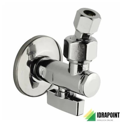 RUBINETTO SOTTOLAVABO CON FILTRO 1/2 SFERA+LEVA SNODO