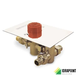 MISCELATORE TEMOSTATICO A PULSANTE INCASSO PAVIMENTO Ø 1/2