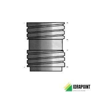 RACCORDO X FLESSIBILE INOX Ø 80 MM DOPPIO