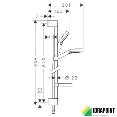 SALISCENDI CROMETTA VARIO CON PORTASAPONE 265534
