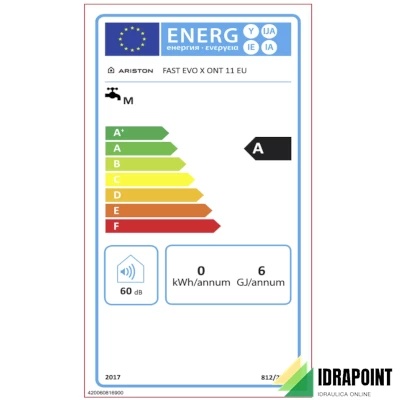 SCALDABAGNO A GAS TN FAST EVO X DISPLAY 14 A METANO