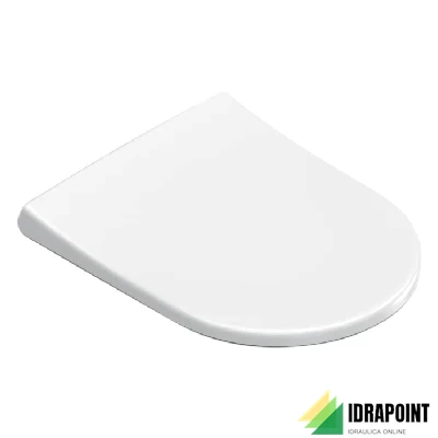 SEDILE PER WC 55 SOFT-CLOSE UP-FIX BIANCO LUCIDO