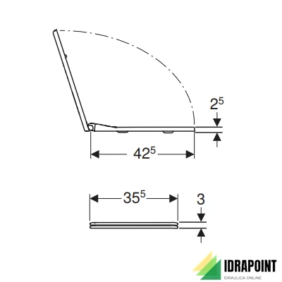 SEDILE - SERIE COLIBRI' BIANCO