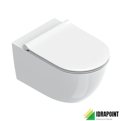 SFERA VASO SOSPESO S/BRIDA 55X35X28 CM BIANCO LUCIDO