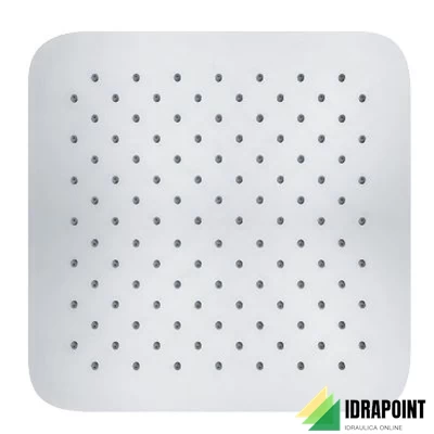 SOFFIONE CROMATO Ø 200X200 MM GETTO A PIOGGIA SISTEMA ANT