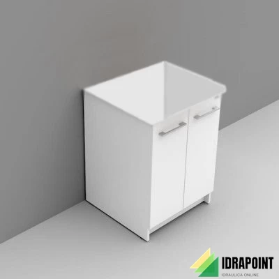 SOTTOLAVATOIO PER LAVATOIO REVINE 61X61X81 CON ASSE IN LEGNO