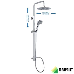 COLONNA DOCCIA SOFFIONE CIRCOLARE Ø 250 MM CON DOCCETTA/DEV.