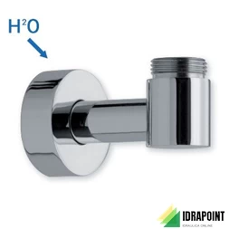 SUPPORTO CROMATO CON PRESA ACQUA PER COLONNA DOCCIA