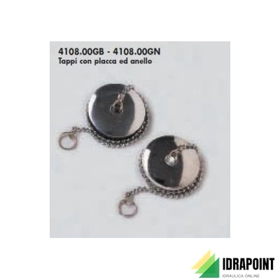 TAPPO CON CATENELLA PER LAVELLO Ø 52 MM