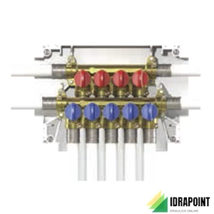 K4.3 COLLETTORE MULTI 5+4 ATTACCHI IMPIANTI SANITARI