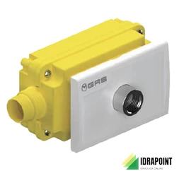 KIT TERMINALE CON SCATOLA INCASSO GAS Ø 3/4X1/2'F