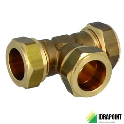 TE A COMPRESSIONEØ 14 X 14 X 14 MM OGIVA OTTONE
