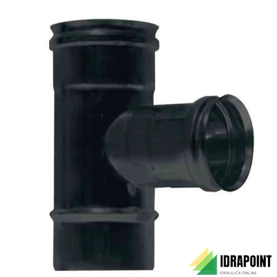 TE INOX PELLET Ø 80 MM DERIVAZIONI FEMMINA SCARICO CONDENSA