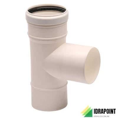 TE PPS Ø 100X100  MM M/F PER FUMI DI CONDENSAZIONE