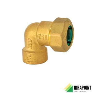 CURVA OTTONE FP X TUBO PE Ø 50X1.1/2