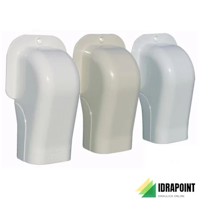 TERMINALE A MURO PVC PER CANALINA NEWLINE 78X68 MM TM72