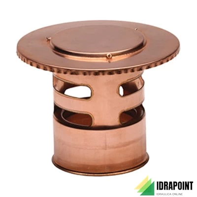 TERMINALE A TETTO SCARICO FUMI RAME Ø 80 MM