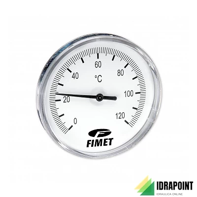 TERMOMETRO F.S. 120° CON POZZETTO 50MM RADIALE INAIL
