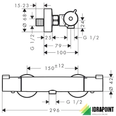 TERMOSTATICO PER DOCCIA ESTERNO ECOSTAT 1001 CL
